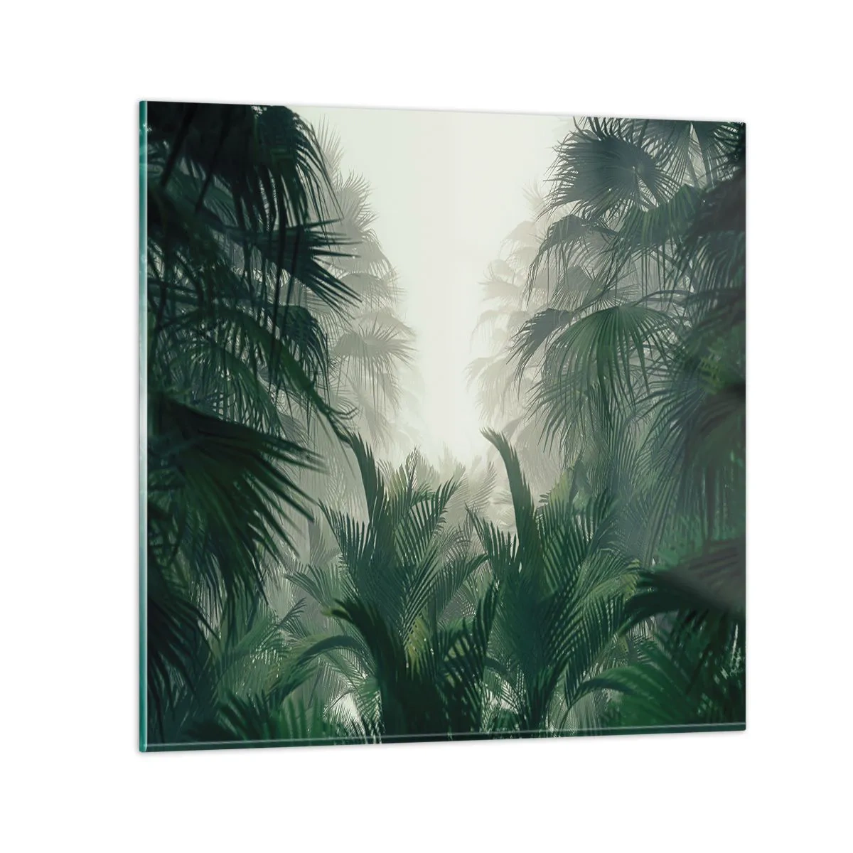 Cuadro sobre vidrio - Impresiones sobre Vidrio - Misterio tropical - 30x30 cm
