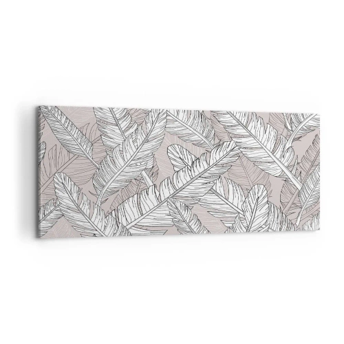 Cuadro sobre lienzo - Impresión de Imagen - Turbulencias de plumas - 100x40 cm