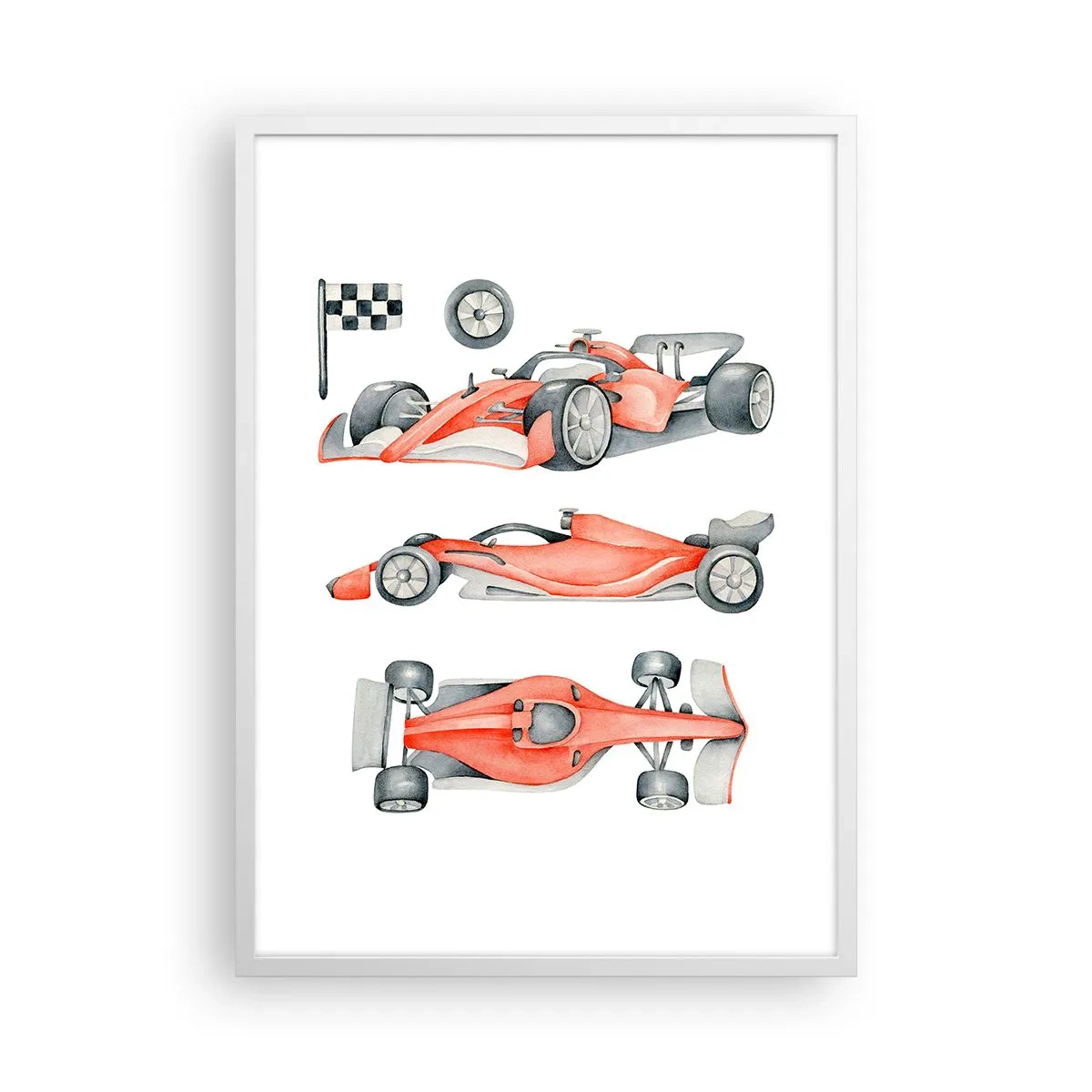 Póster en marco blanco - Para alcanzar un sueño - 50x70 cm