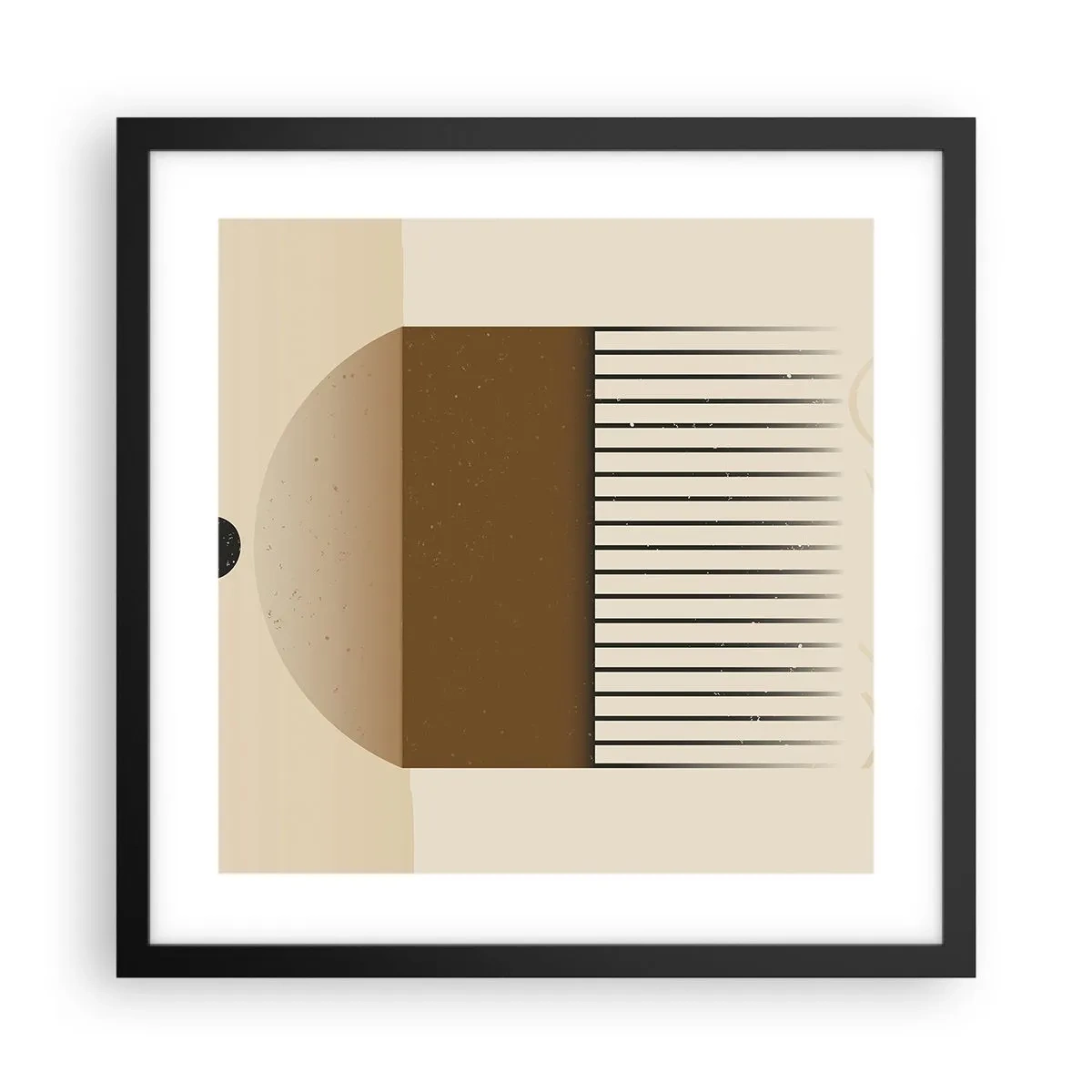 Póster en marco negro - Varios estados - 40x40 cm