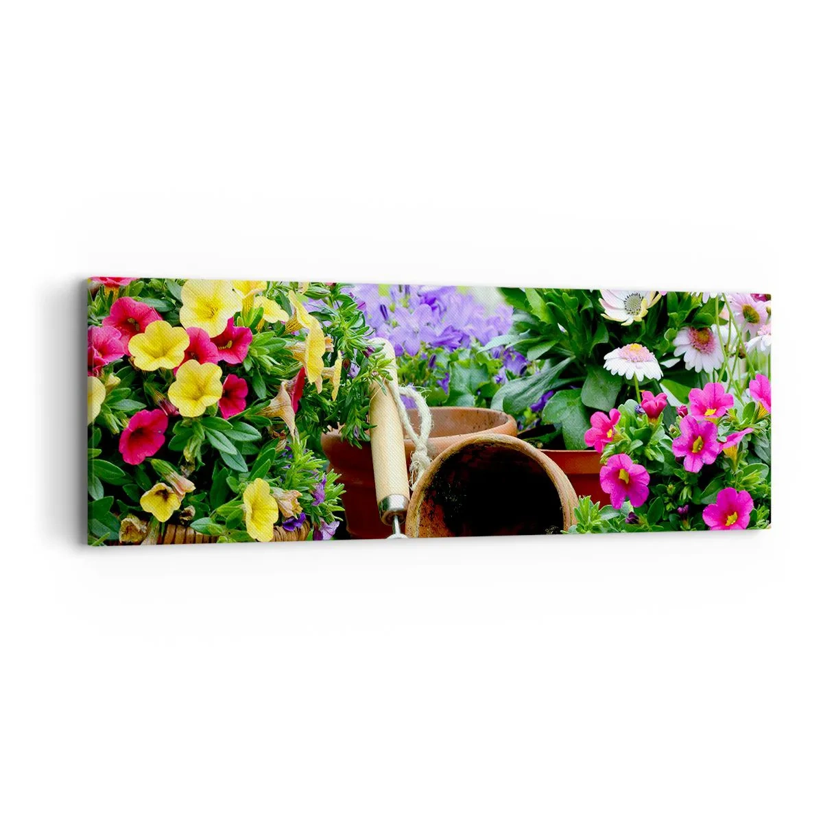 Cuadro sobre lienzo - Impresión de Imagen - El jardín de Sofía - 90x30 cm