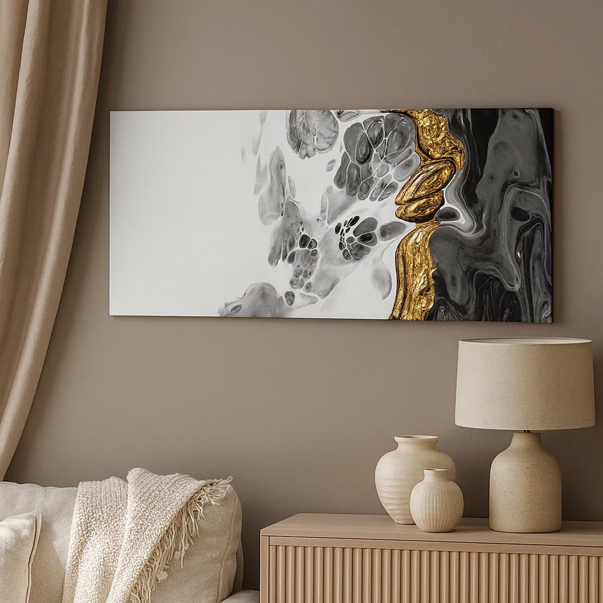 Cuadro sobre lienzo - Impresión de Imagen - Composición orgánica - 30x30 cm