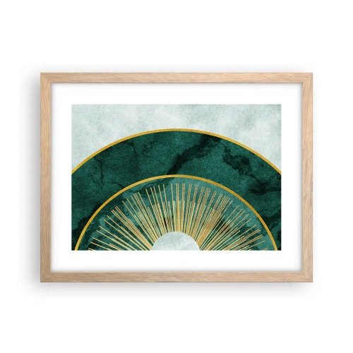 Póster en marco roble claro - Un sistema solar diferente - 40x30 cm