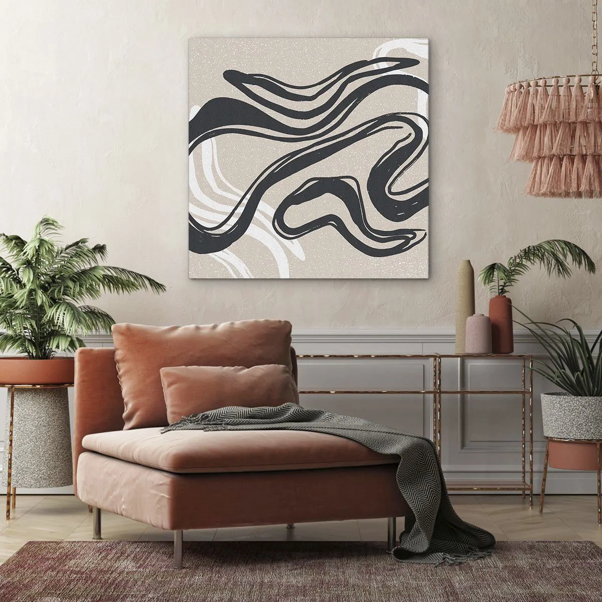 Cuadro sobre lienzo - Impresión de Imagen - Expresión multiplicada - 70x70 cm