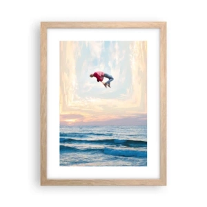 Póster en marco roble claro - A otra dimensión - 30x40 cm