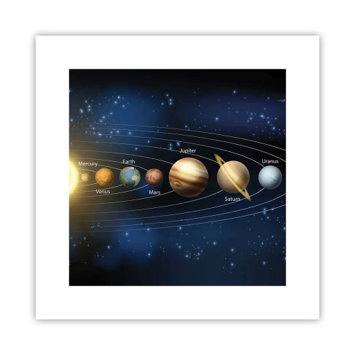 Póster - Uno de diez - 30x30 cm