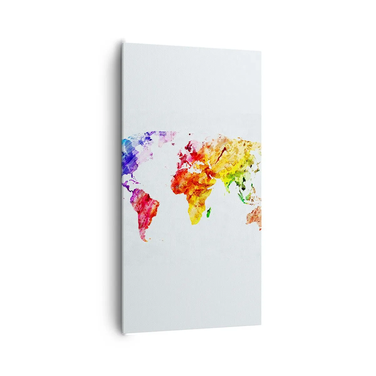 Cuadro sobre lienzo - Impresión de Imagen - Todos los colores del mundo - 65x120 cm