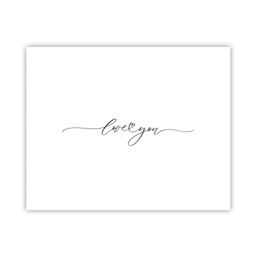 Póster - Negro sobre blanco - 50x40 cm