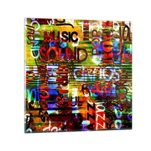 Cuadro sobre vidrio - Impresiones sobre Vidrio - Todos los tonos del sonido - 60x60 cm