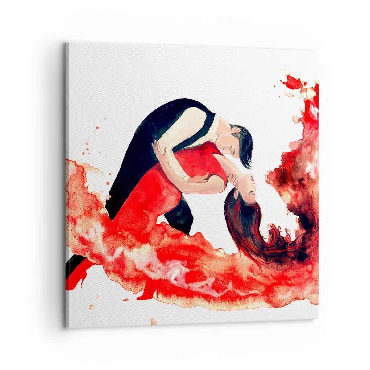 Cuadro sobre lienzo - Impresión de Imagen - El tango: una ola sensual - 60x60 cm
