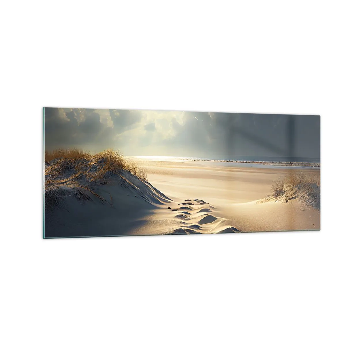 Cuadro sobre vidrio - Impresiones sobre Vidrio - Paisaje tranquilizador - 100x40 cm