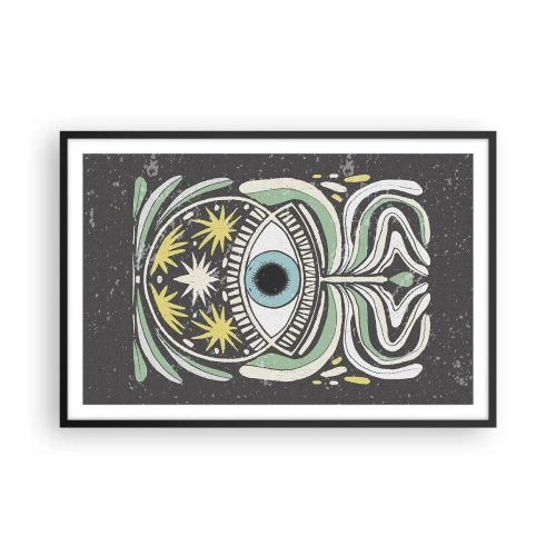 Póster en marco negro - Rituales tribales - 91x61 cm