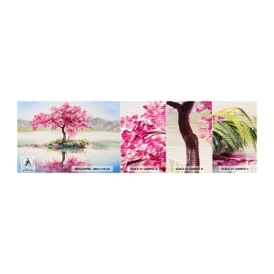 Muestra De Fotomural Standard Eco - Una celebración de la primavera - Pedazo, Árbol, Paisaje - 100x30 cm