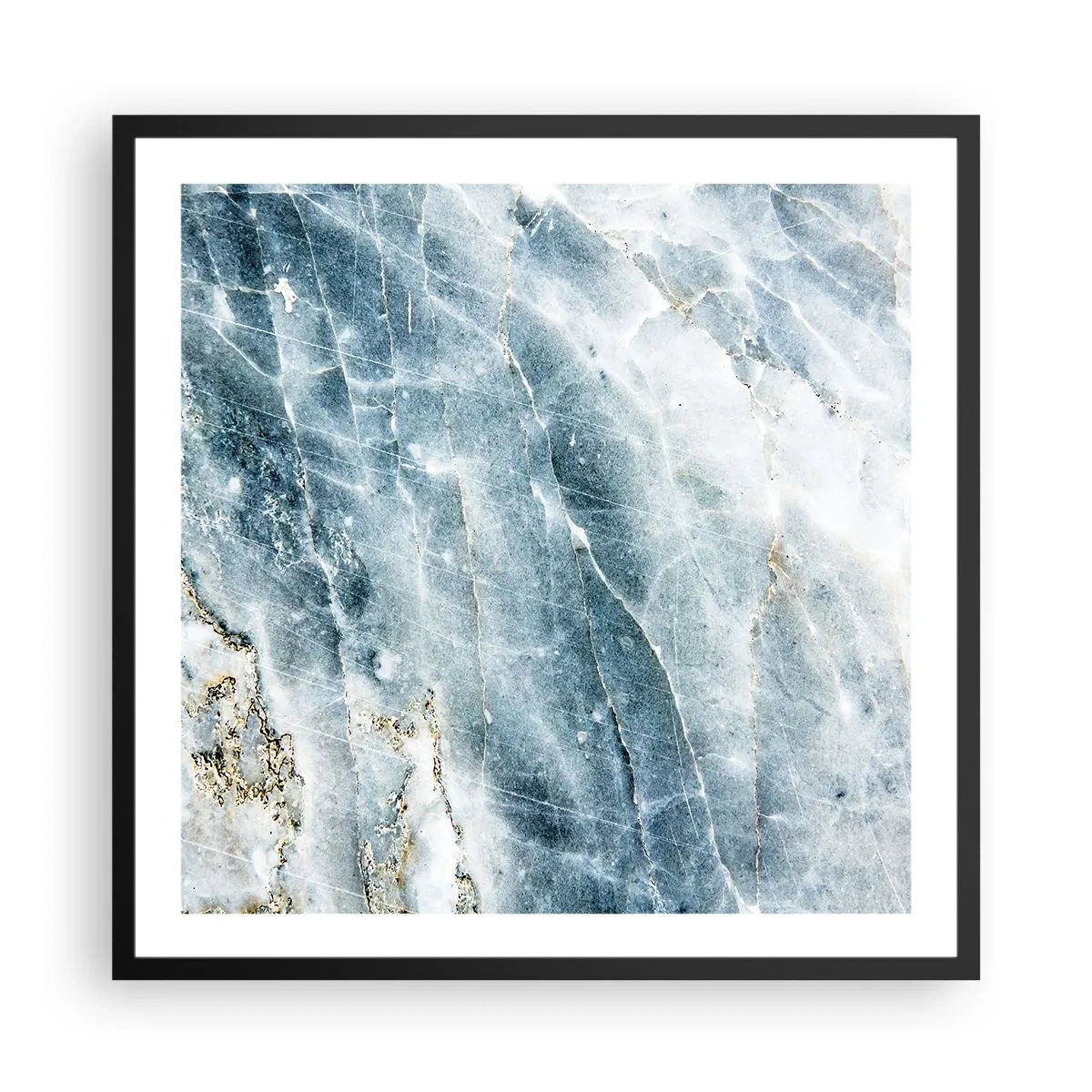 Póster en marco negro - El mundo de hielo - 60x60 cm