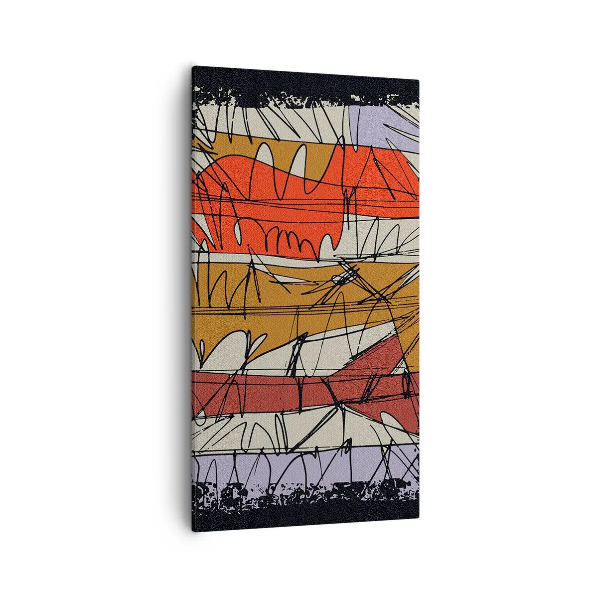 Cuadro sobre lienzo - Impresión de Imagen - Composición espontánea - 55x100 cm