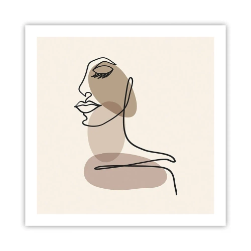 Póster - Una línea de hermosura - 60x60 cm