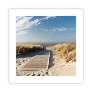 Póster - Más allá de la duna, en el susurro de la naturaleza - 40x40 cm