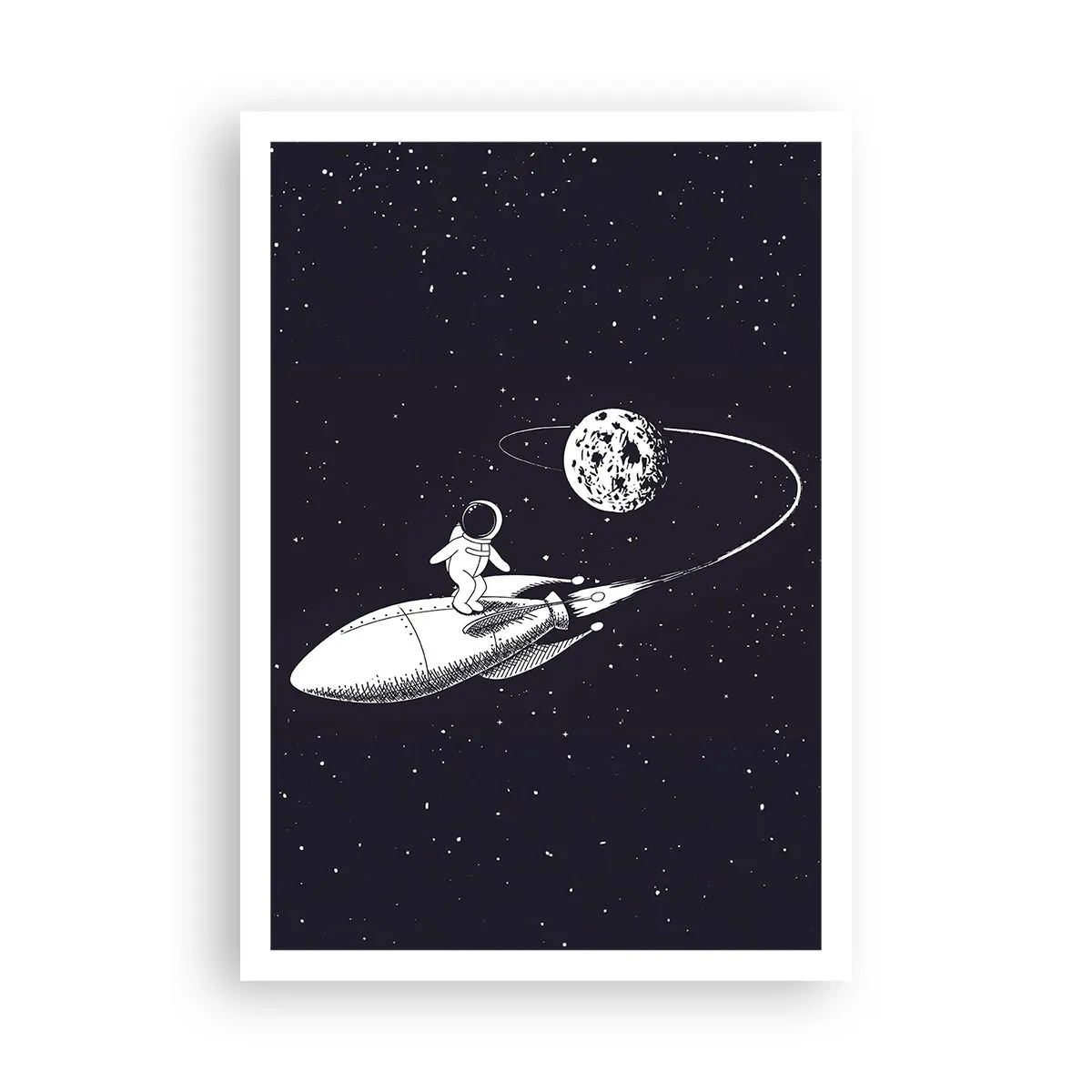 Póster - Surfista espacial - 70x100 cm