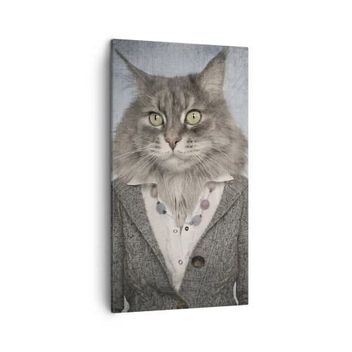 Cuadro sobre lienzo - Impresión de Imagen - Las pieles vuelven a estar de moda - 45x80 cm