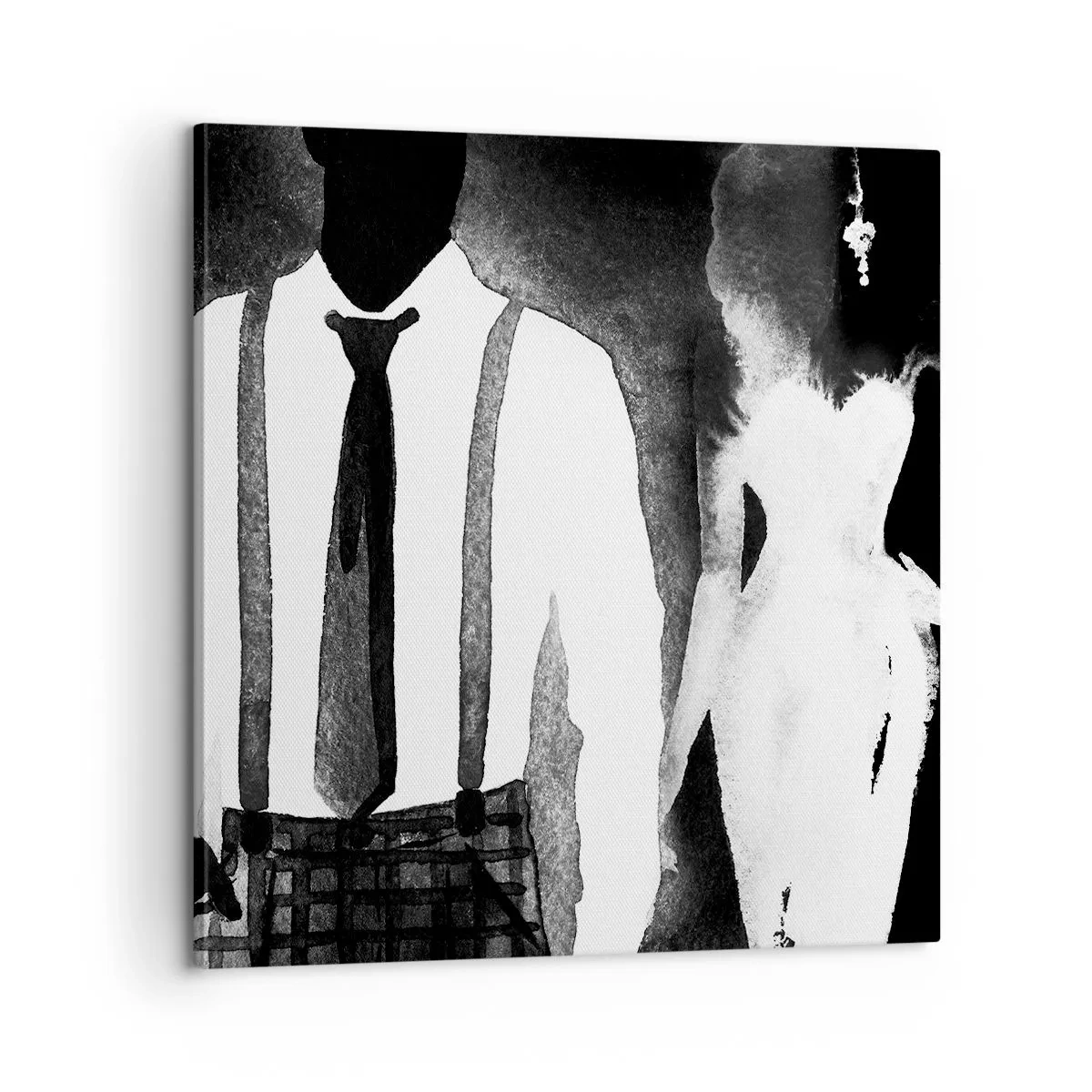 Cuadro sobre lienzo - Impresión de Imagen - En un ambiente noir - 60x60 cm