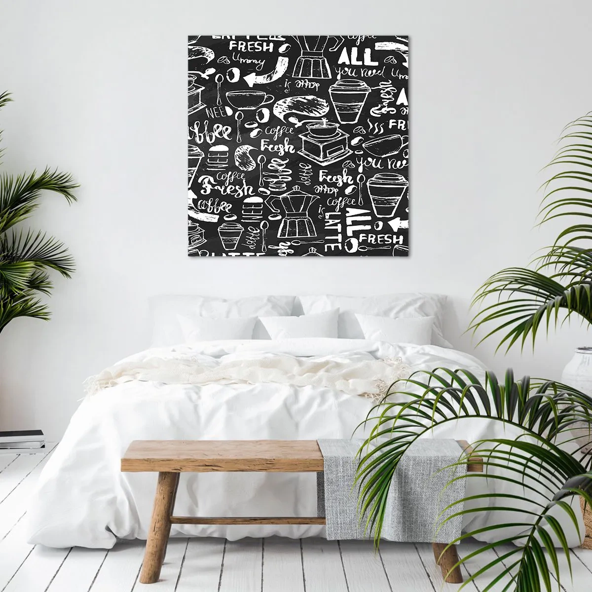 Cuadro sobre lienzo - Impresión de Imagen - All you need is… - 40x40 cm