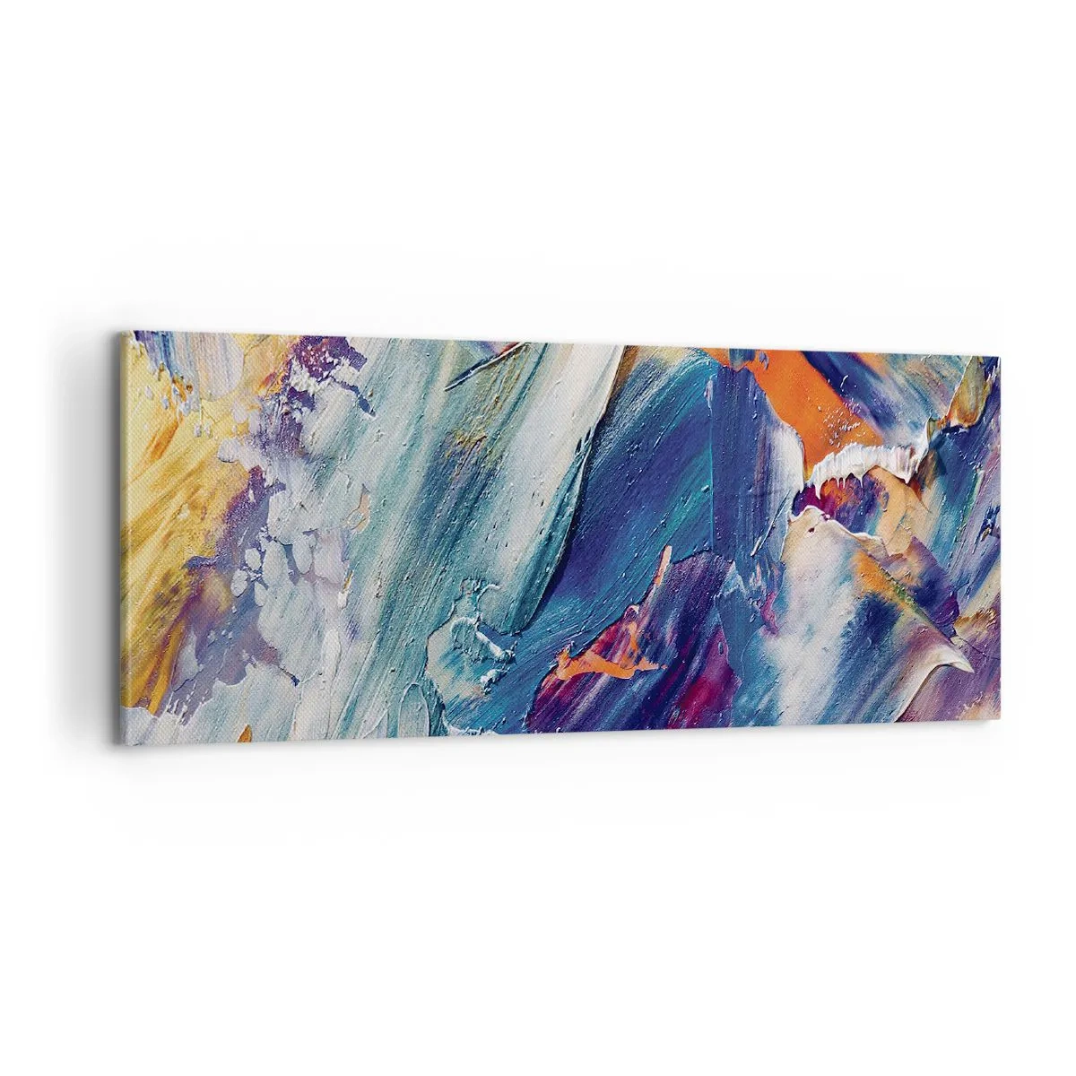 Cuadro sobre lienzo - Impresión de Imagen - Confusión de colores - 100x40 cm