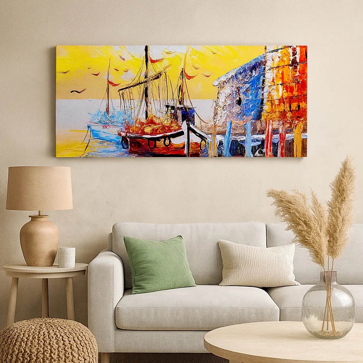 Cuadro sobre lienzo - Impresión de Imagen - Feliz regreso - 30x30 cm