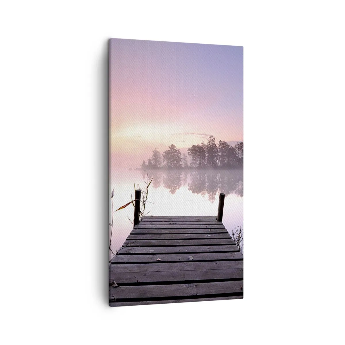 Cuadro sobre lienzo - Impresión de Imagen - De la niebla lila... - 45x80 cm