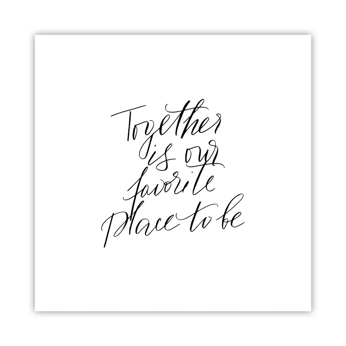 Póster - ¿Tú también lo sientes? - 30x30 cm