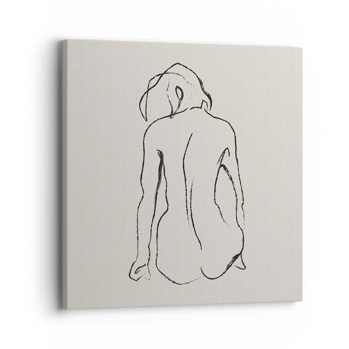 Cuadro sobre lienzo - Impresión de Imagen - Esbozos de una espalada - 30x30 cm