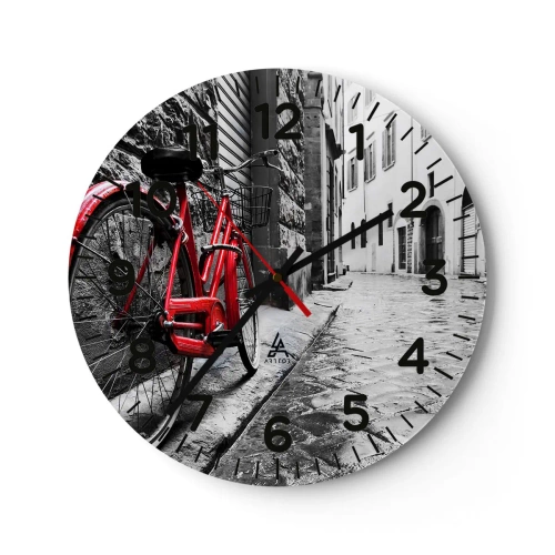 Reloj de pared - Reloj de vidrio - La verdadera belleza no envejece - 40x40 cm
