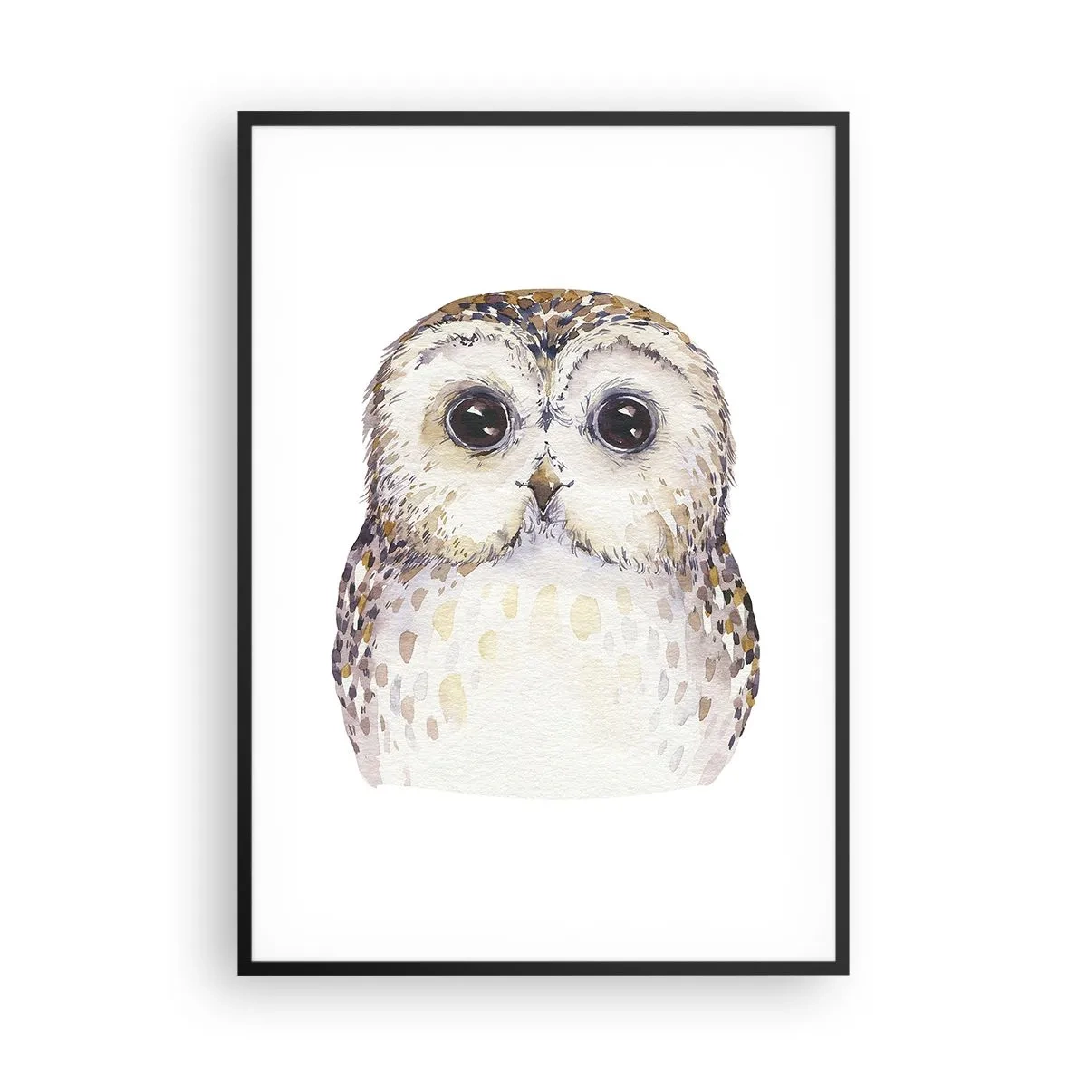 Póster en marco negro - Mírame a los ojos - 70x100 cm