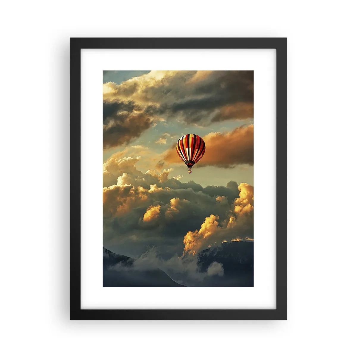 Póster en marco negro - Vuelo porque quiero - 30x40 cm