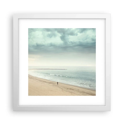 Póster en marco blanco - En busca de la paz - 30x30 cm