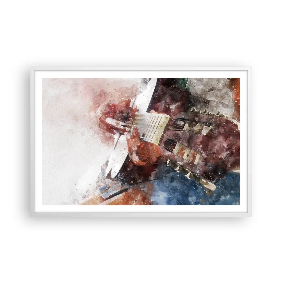 Póster en marco blanco - ¿Y qué opinas? - 91x61 cm