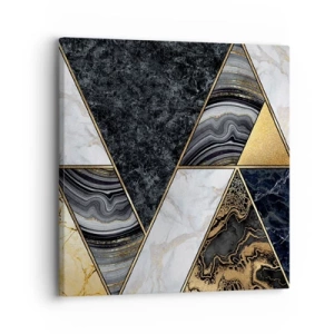 Cuadro sobre lienzo - Impresión de Imagen - Collage de piedras - 30x30 cm