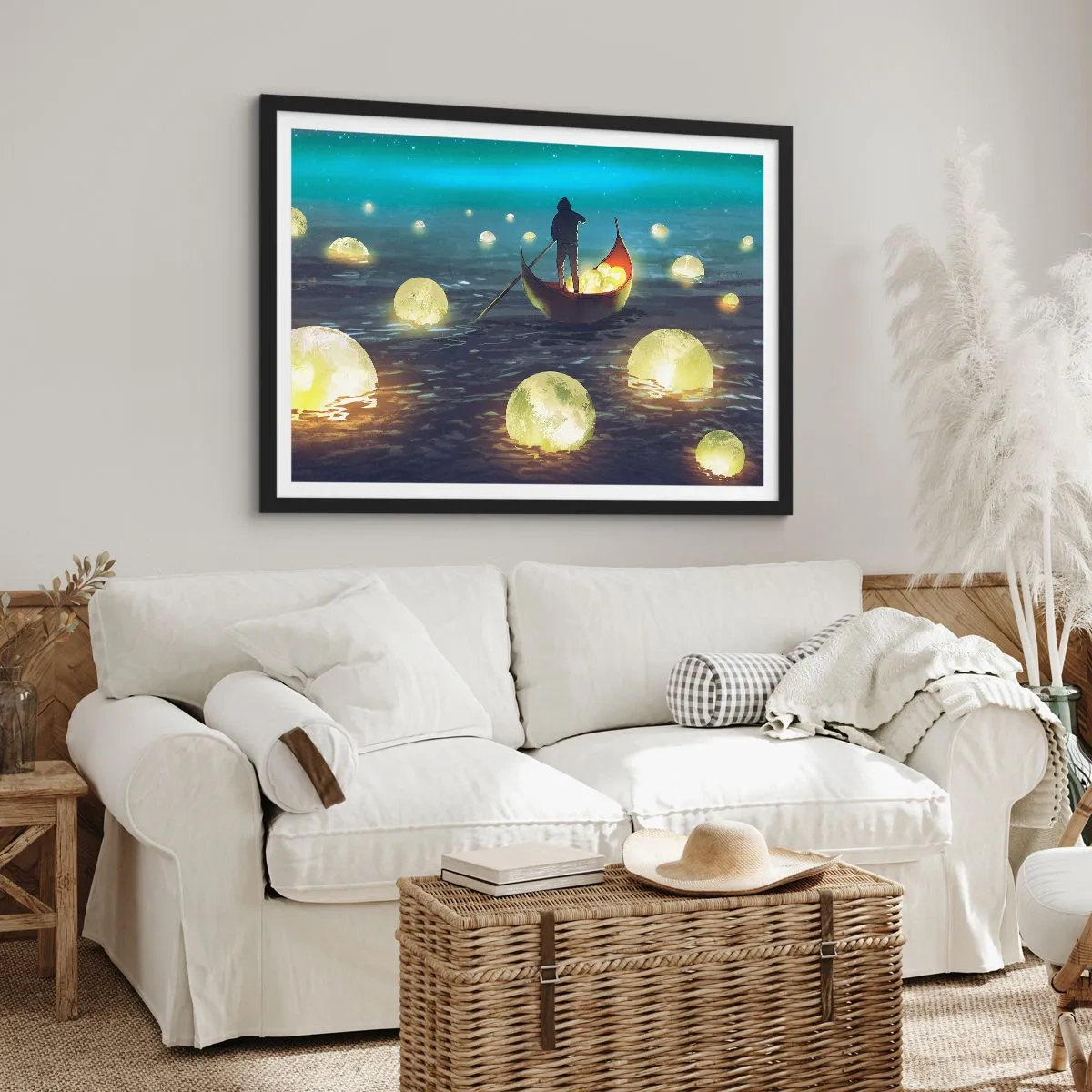 Póster en marco negro - Cosas que los filósofos nunca soñaron - 40x30 cm