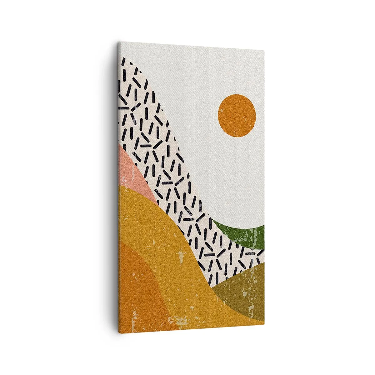 Cuadro sobre lienzo - Impresión de Imagen - Abstracción solar - 45x80 cm