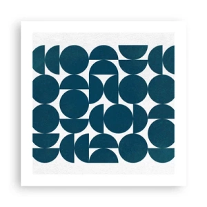 Póster - Círculos y semicírculos - 50x50 cm