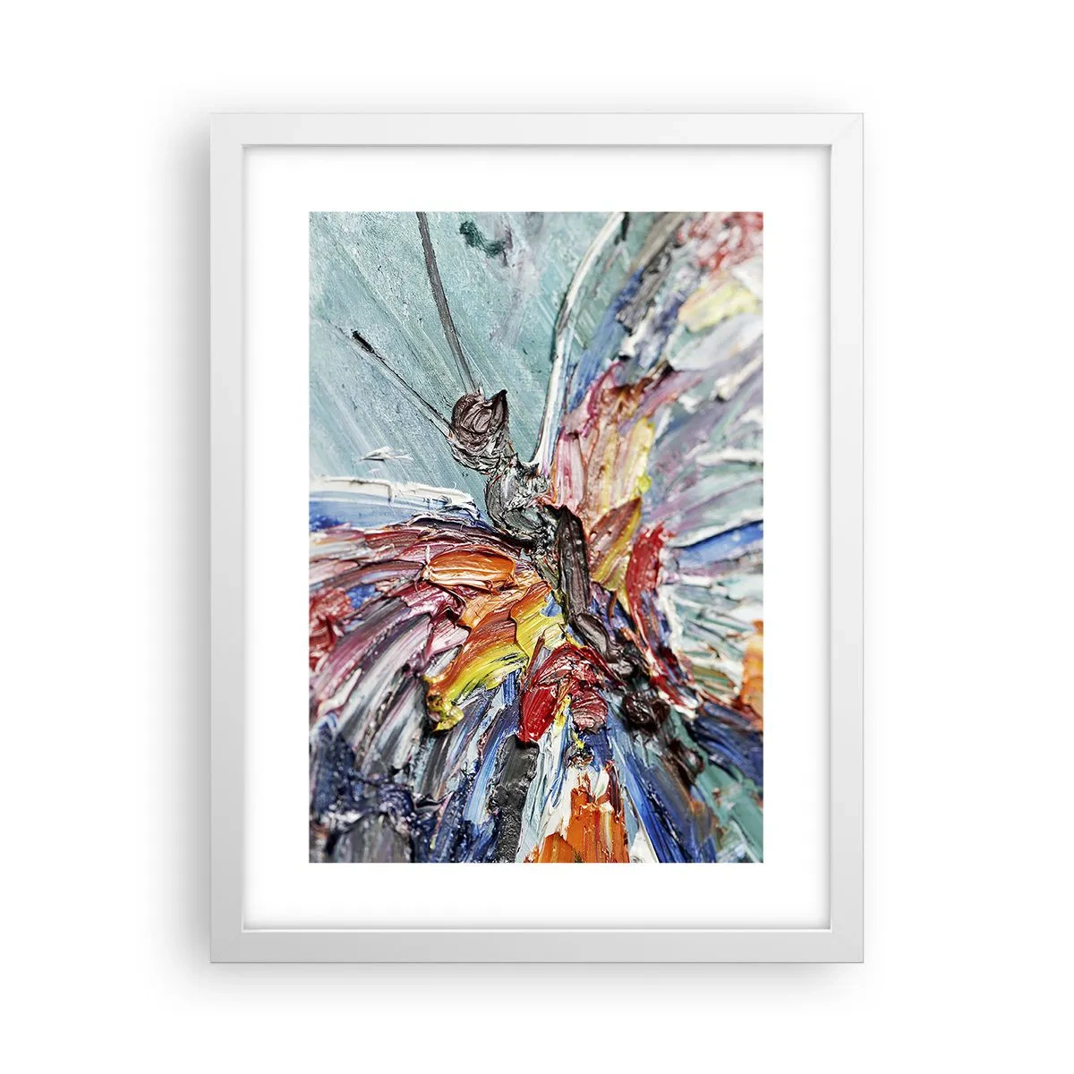 Póster en marco blanco - Pintado por la naturaleza - 30x40 cm