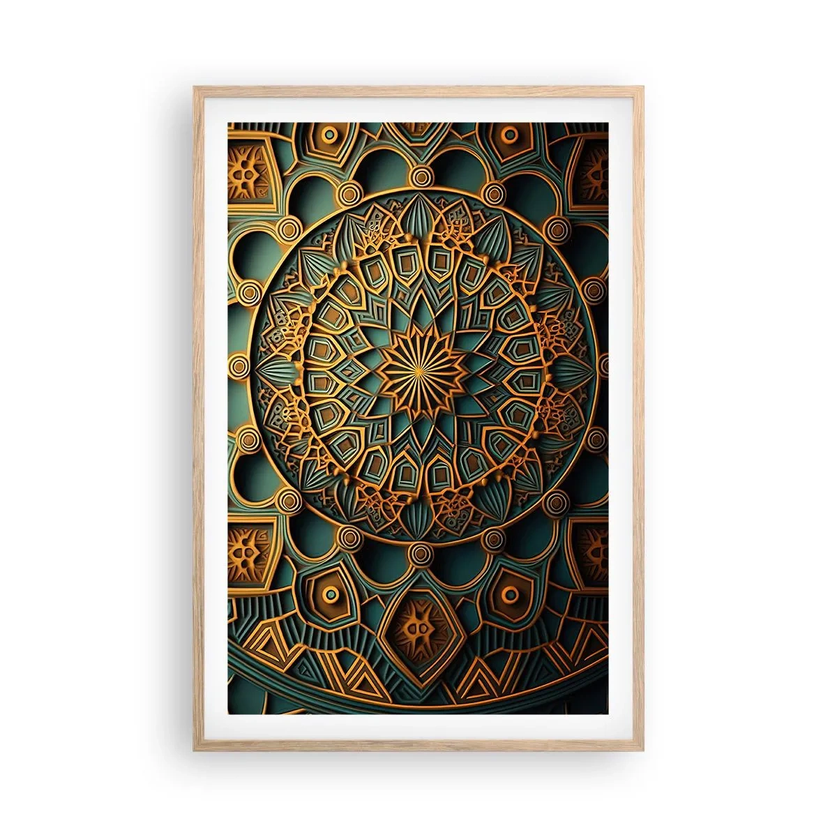 Póster en marco roble claro - En un clima árabe - 61x91 cm