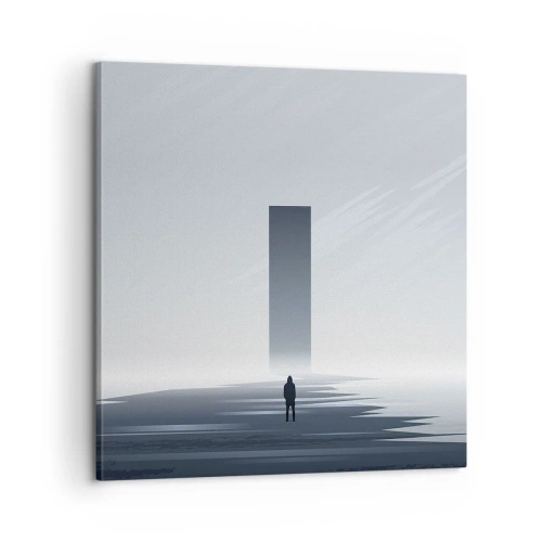 Cuadro sobre lienzo - Impresión de Imagen - ¿Oportunidad o amenaza? - 60x60 cm