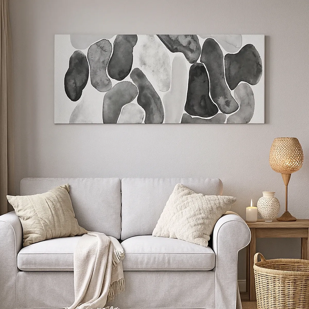 Cuadro sobre lienzo - Impresión de Imagen - Abstracción pétrea - 30x30 cm