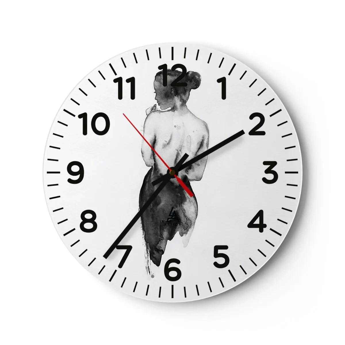 Reloj de pared - Reloj de vidrio - Sin ella el mundo deja de tener sentido - 40x40 cm