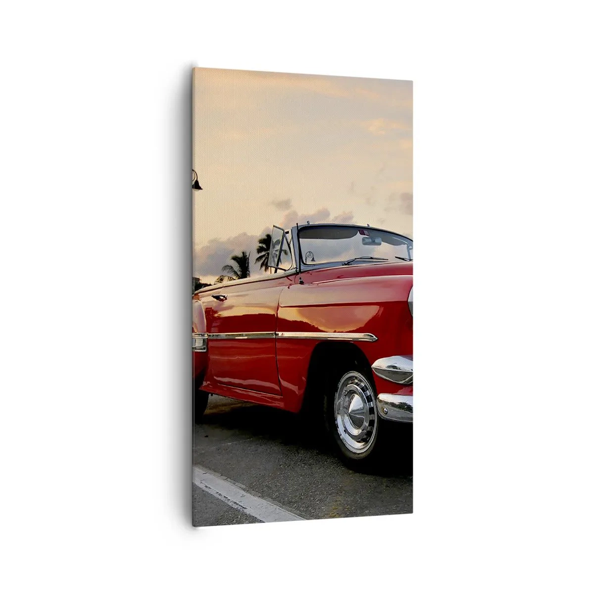 Cuadro sobre lienzo - Impresión de Imagen - El rojo calor de los trópicos - 65x120 cm