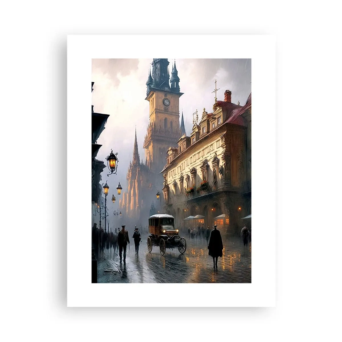 Póster - La magia de una noche de Praga - 30x40 cm