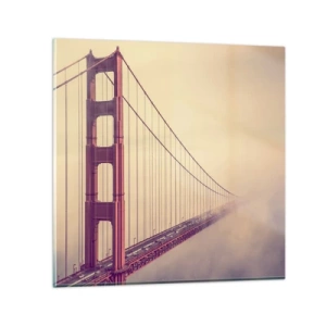 Cuadro sobre vidrio - Impresiones sobre Vidrio - Entre el cielo y la tierra - 50x50 cm