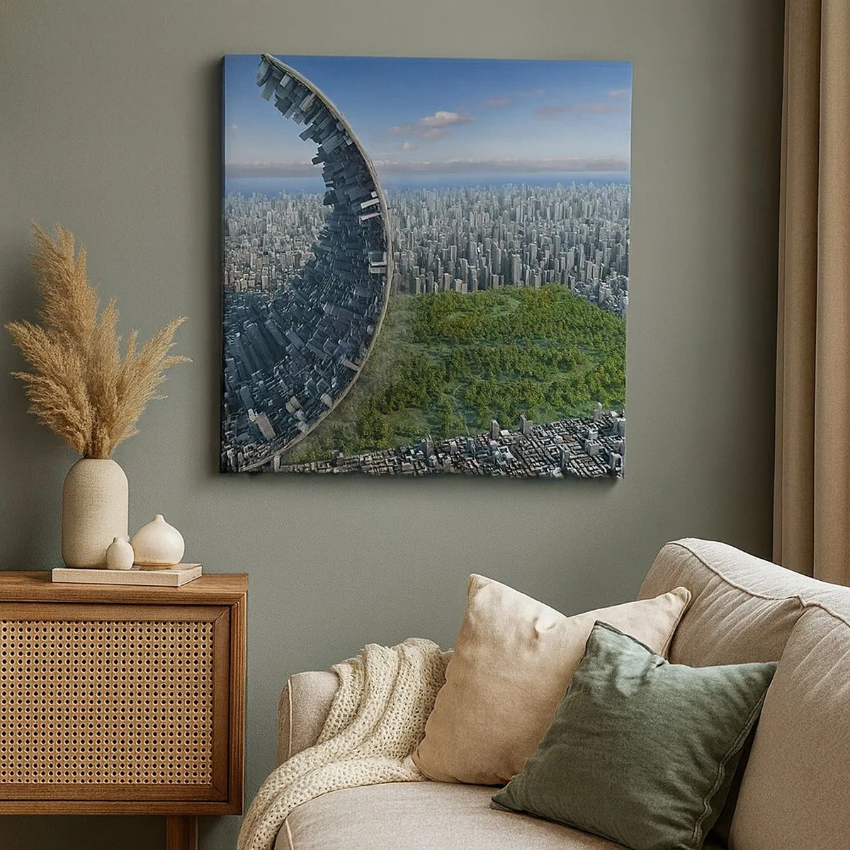 Cuadro sobre lienzo - Impresión de Imagen - La naturaleza es eterna - 30x30 cm