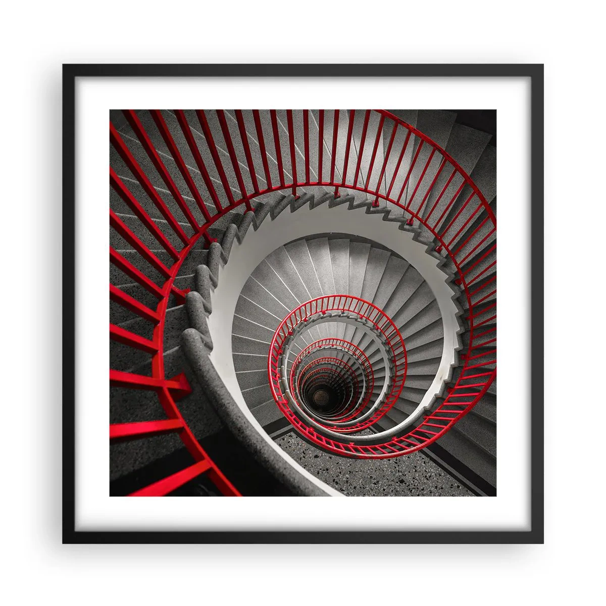 Póster en marco negro - Juegos arquitectónicos - 50x50 cm