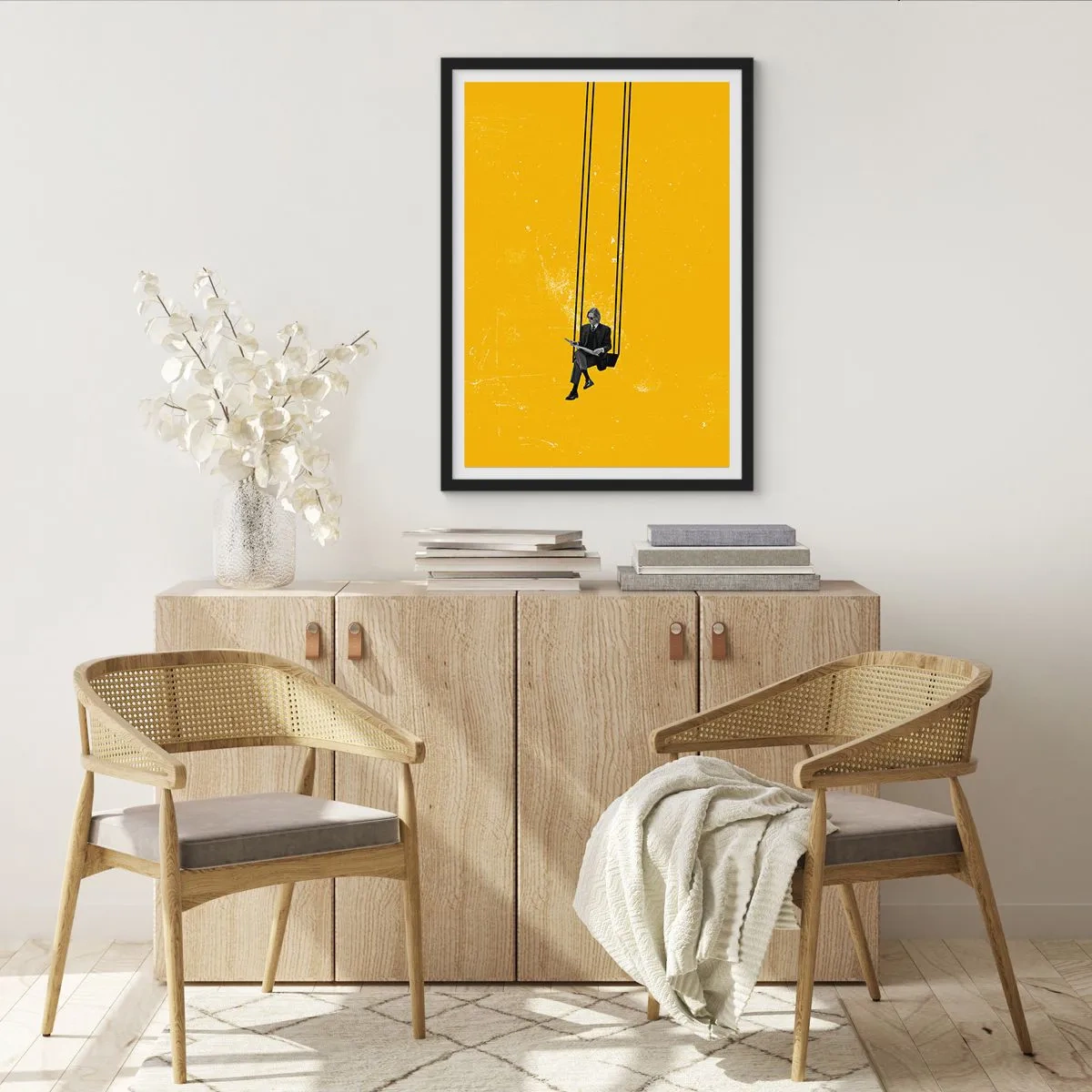 Póster en marco negro - Un día como cualquier otro - 70x100 cm
